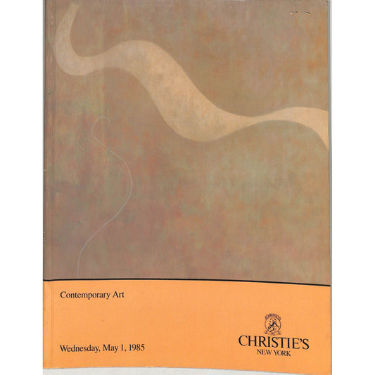 Christie's Contemporary Art Auction Catalog May 1, 1985