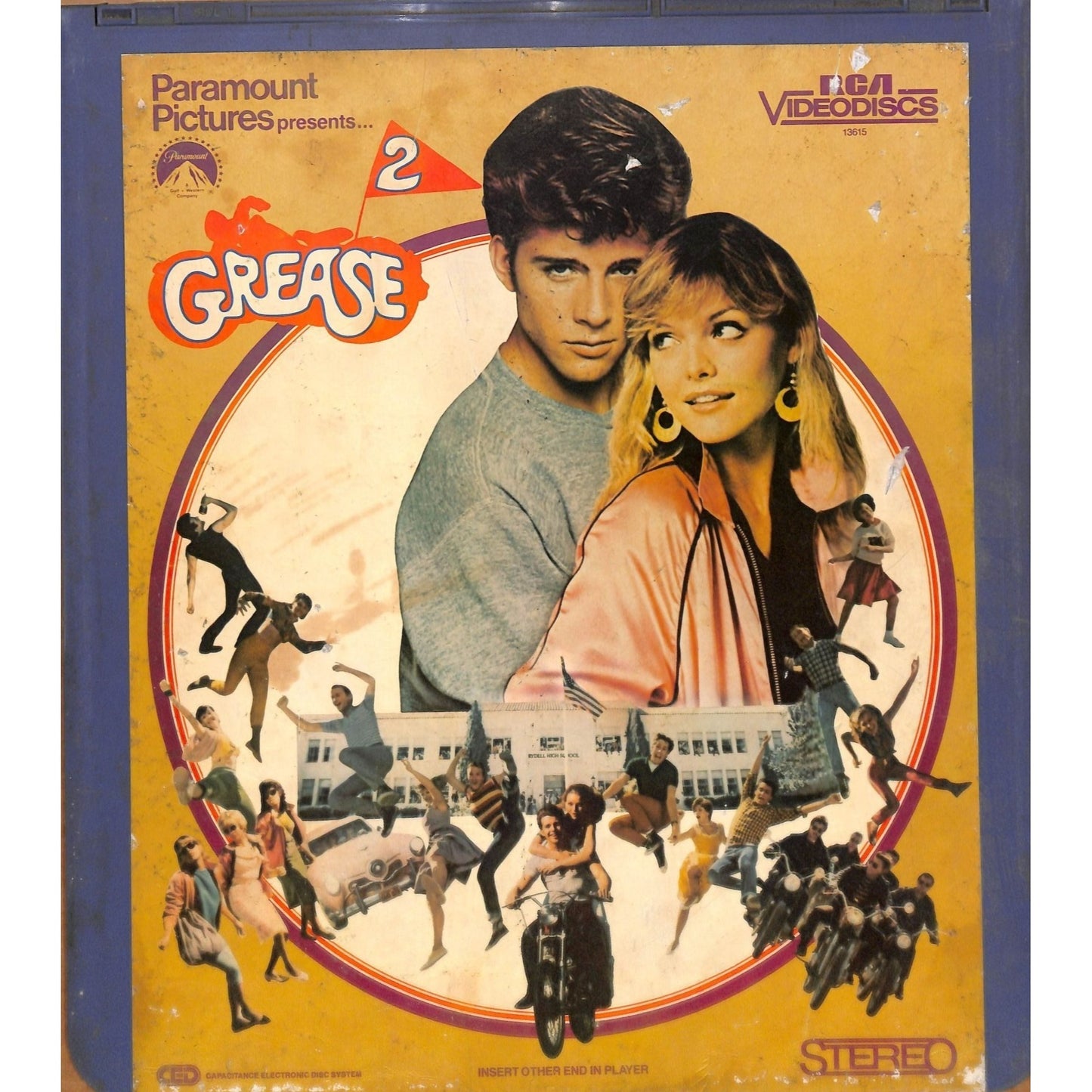 Grease 2 (1982) Vintage CED RCA SelectaVision Videodisc TESTED WORKING
