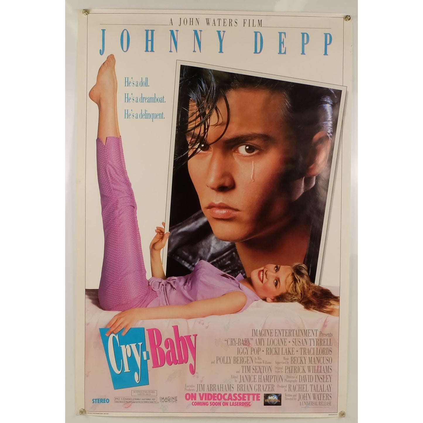 Cry-Baby (1990) Original Movie Poster Rolled 27x40