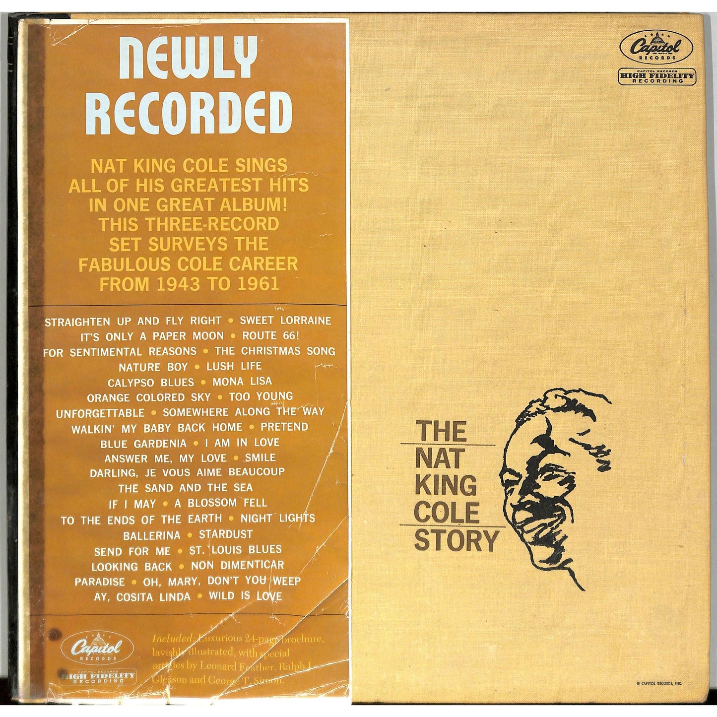 The Nat King Cole Story (1961) 3LP Vinyl Box Set WCL 1613