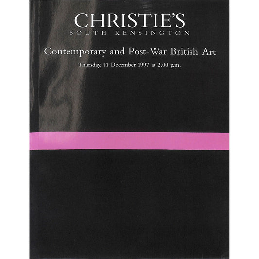 Christie's Contemporary and Post-War British Art December 11, 1997 Auction Catalog