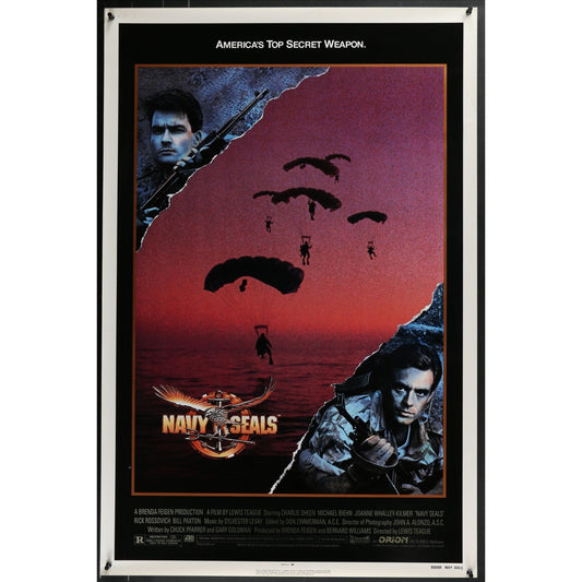 Navy Seals (1990) Original Single-sided Movie Poster Rolled 27x40