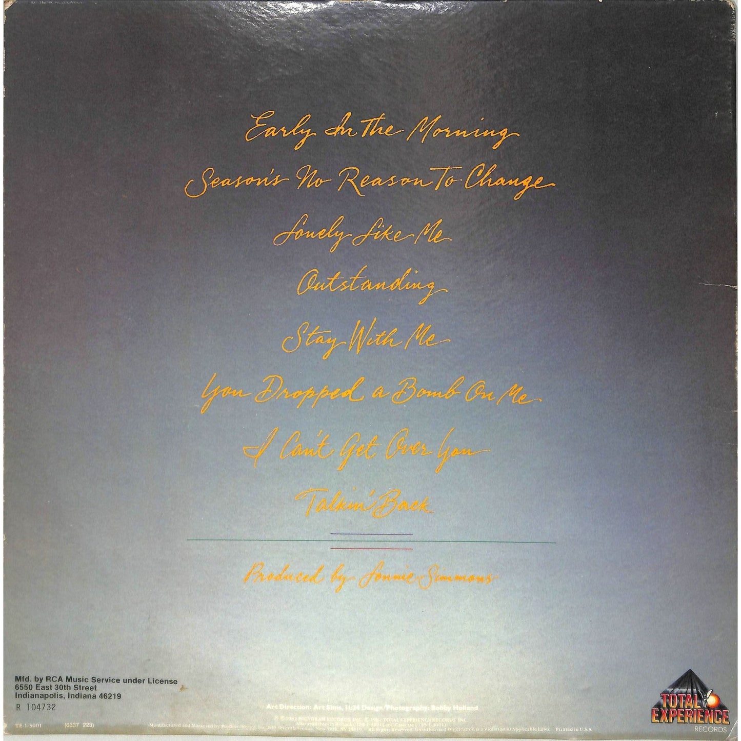 Gap Band IV (1982) Vinyl Record TE-1-3001