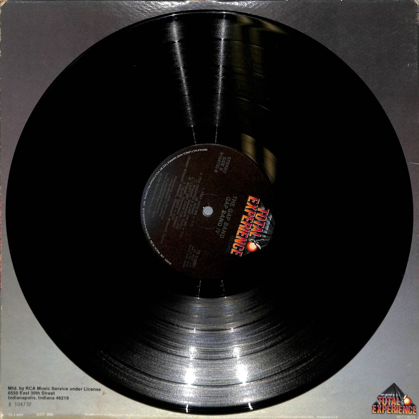 Gap Band IV (1982) Vinyl Record TE-1-3001