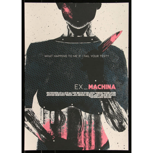 EX MACHINA 17x24 art print by Felix Tindall #31/50 2010 great blacklight art