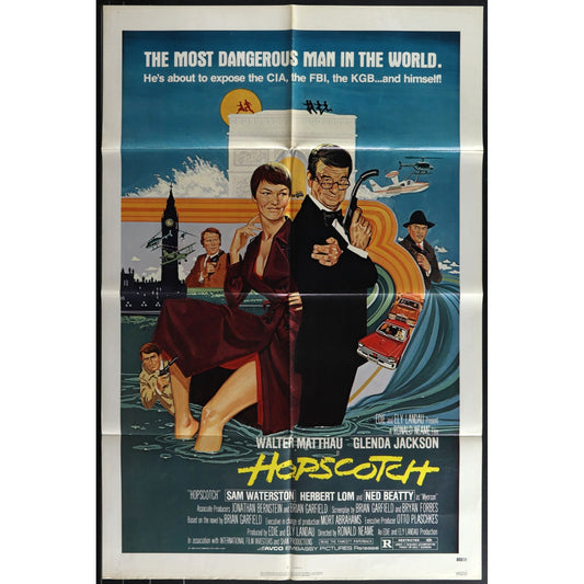 Hopscotch (1980) Original Movie Poster Folded 27x41