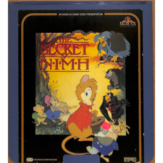 The Secret of Nimh (1982) CED RCA SelectaVision Videodisc TESTED WORKING