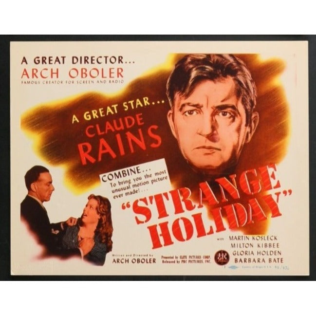 Strange Holiday (1945) Original Lobby Card Movie Poster 11x14