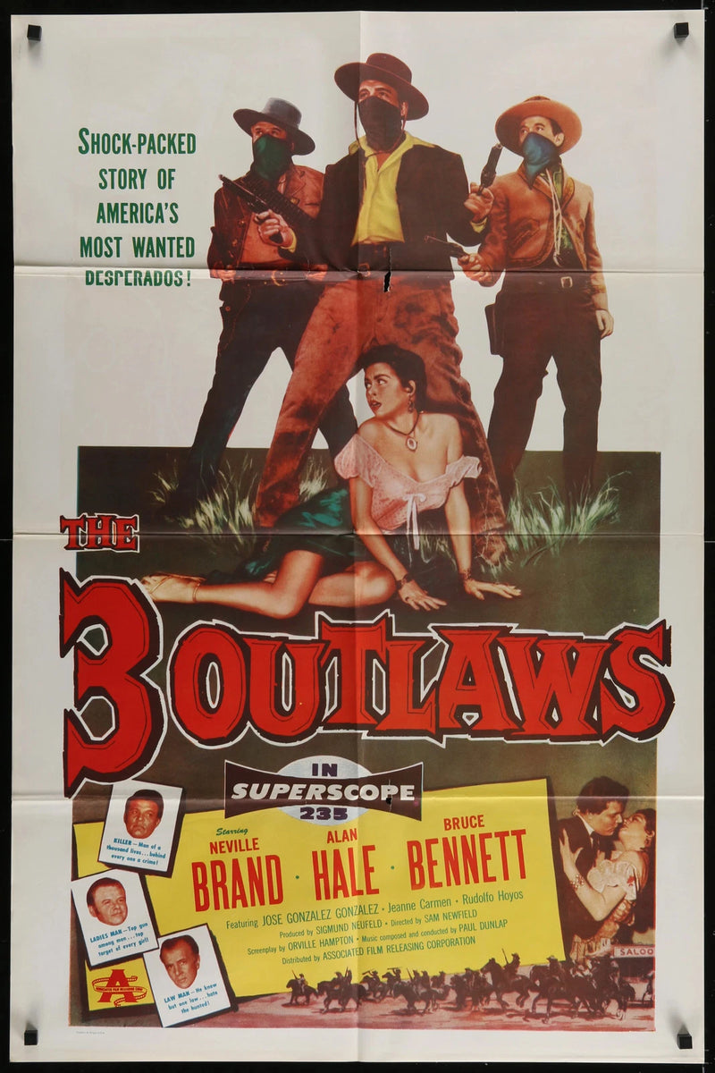 The Bounty Laws (1953) Original One Sheet Movie Poster Folded 27x41 Western