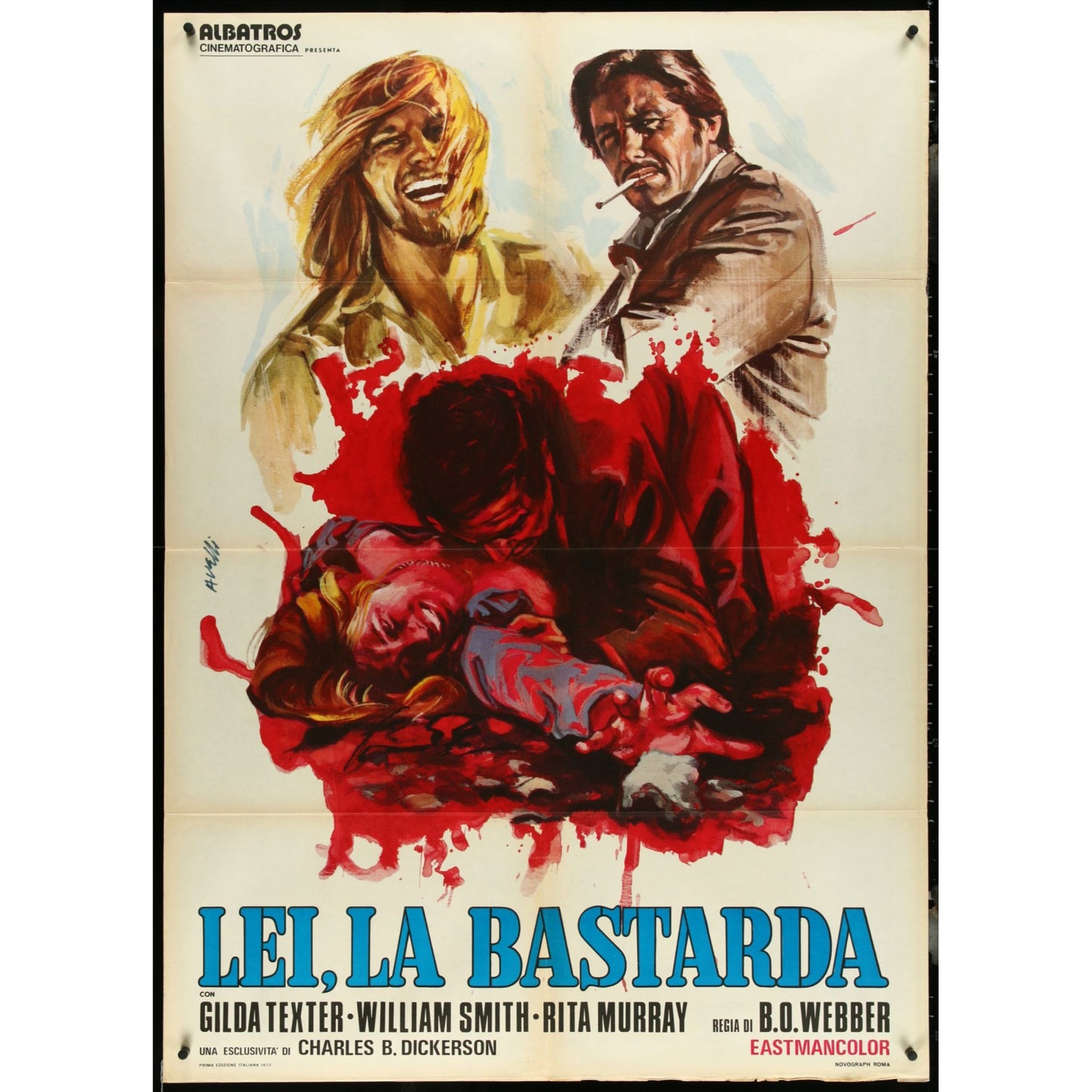 Amazing Collection of 23 Large folded Italian Movie Posters 1960s-1970s 39.5x55"