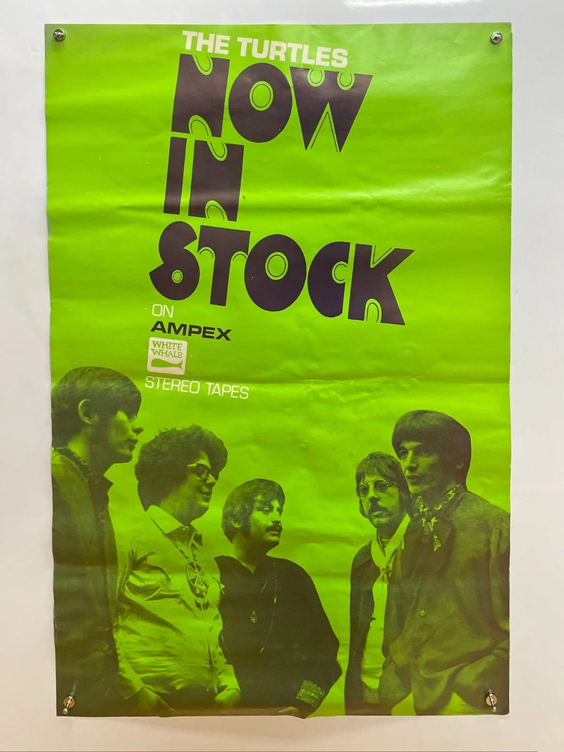 The Turtles Now In Stock Ampex Stereo Tapes Promo Poster Lot of 4