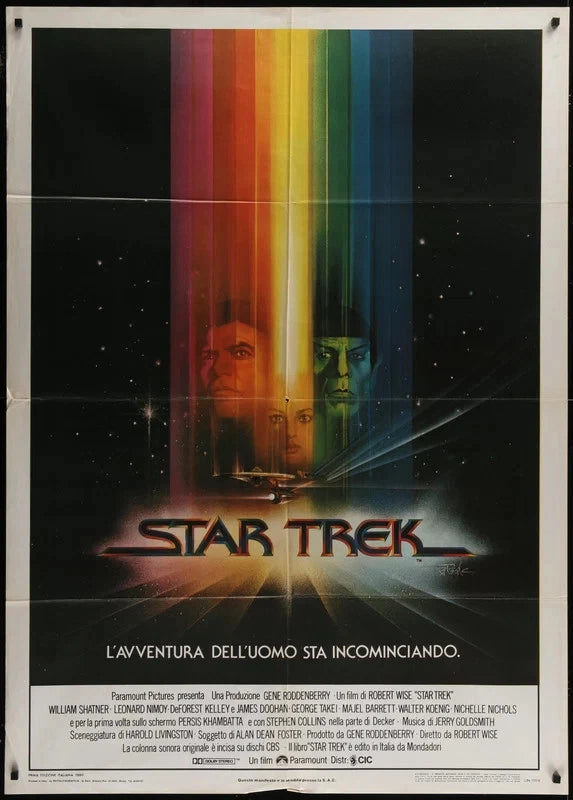 Star Trek: The Motion Picture 1979 Original Italian 1P Movie Poster 39x55 Sci-Fi