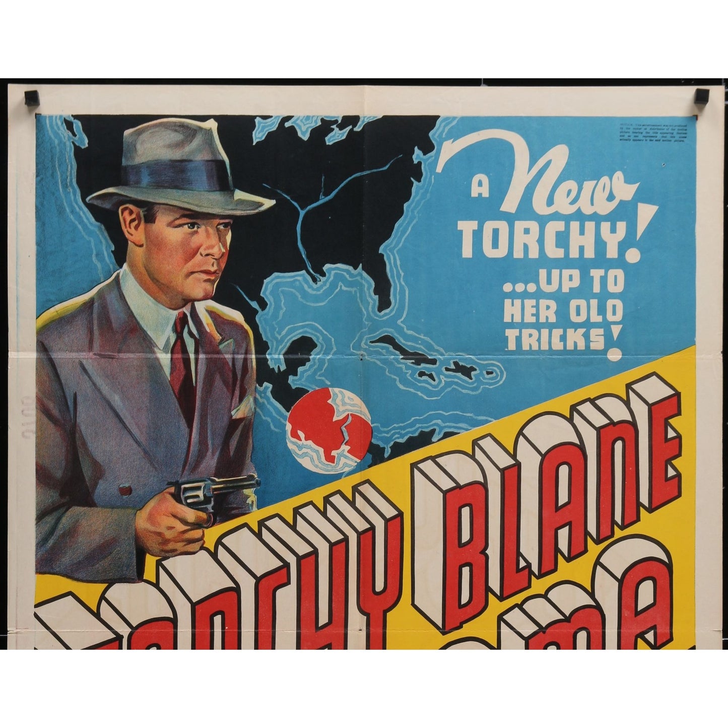 Torchy Blane in Panama (1938) Original One-Sheet Mystery Movie Poster 27x41 RARE