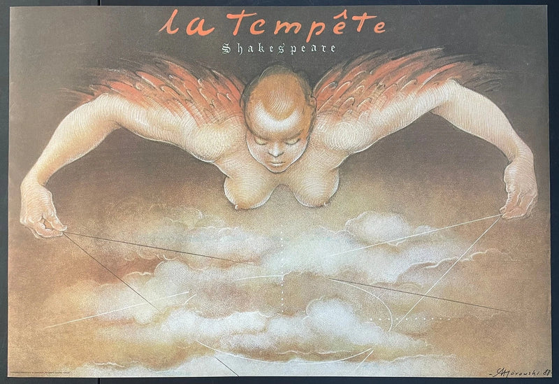 La Tempête (1988) Original Polish Theater Poster 27x38