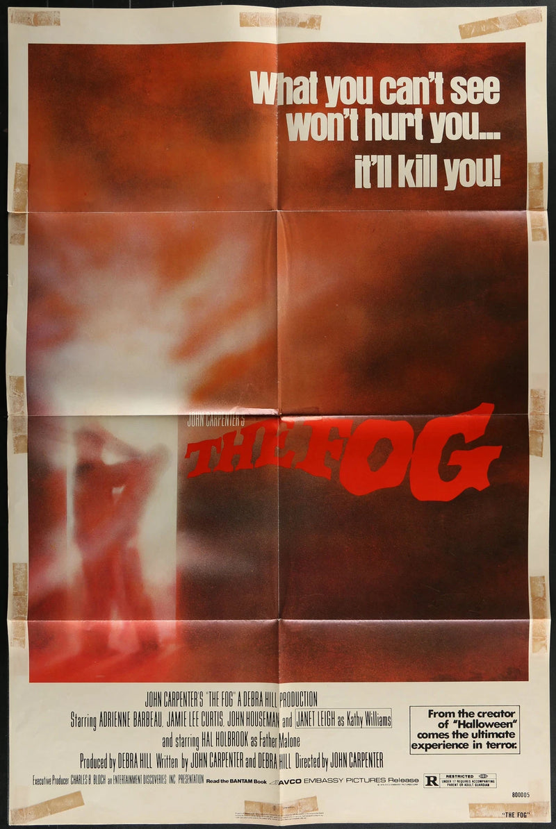 The Fog (1980) Original One Sheet Horror Poster 27x41 John Carpenter Curtis