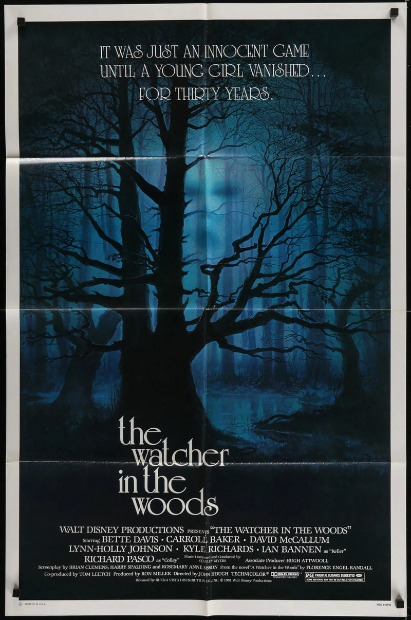 The Watcher in the Woods 1980 Original Movie Poster 27x41 Thriller Bette Davis