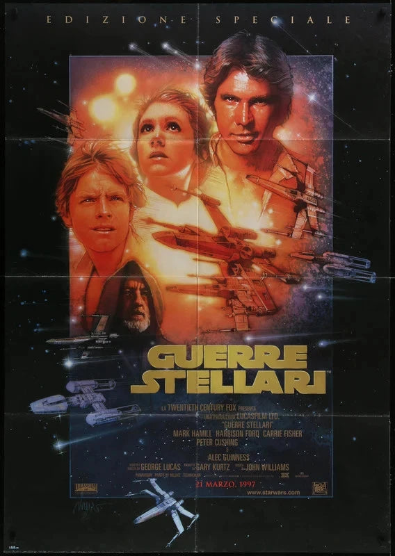 Star Wars A New Hope 1997 Italian 1P Poster 39x55 Original Special Edition