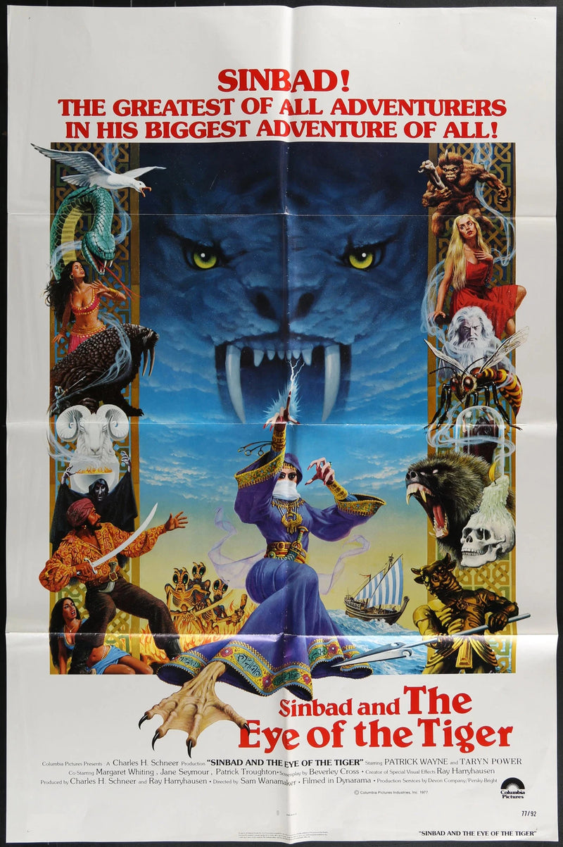 Sinbad and the Eye of the Tiger (1977) Original One Sheet Movie Poster 27x41