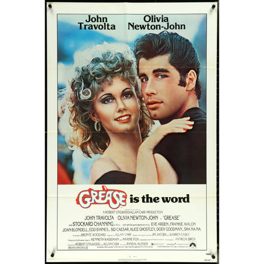 GREASE 1978 Original Theatrical Folded Movie Poster 27" x 41"