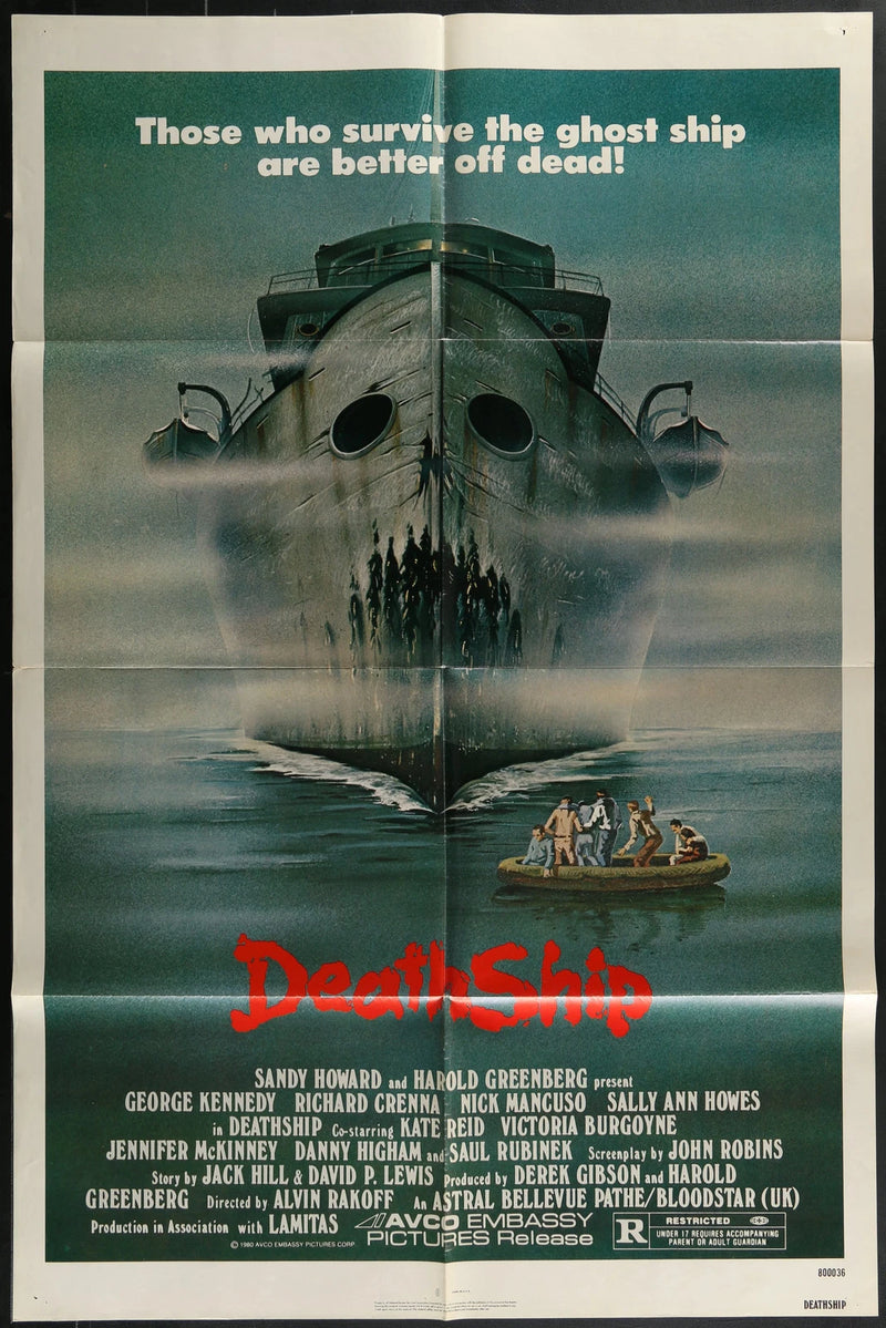 Death Ship (1980) Original One Sheet Horror Poster 27x41 George Kennedy
