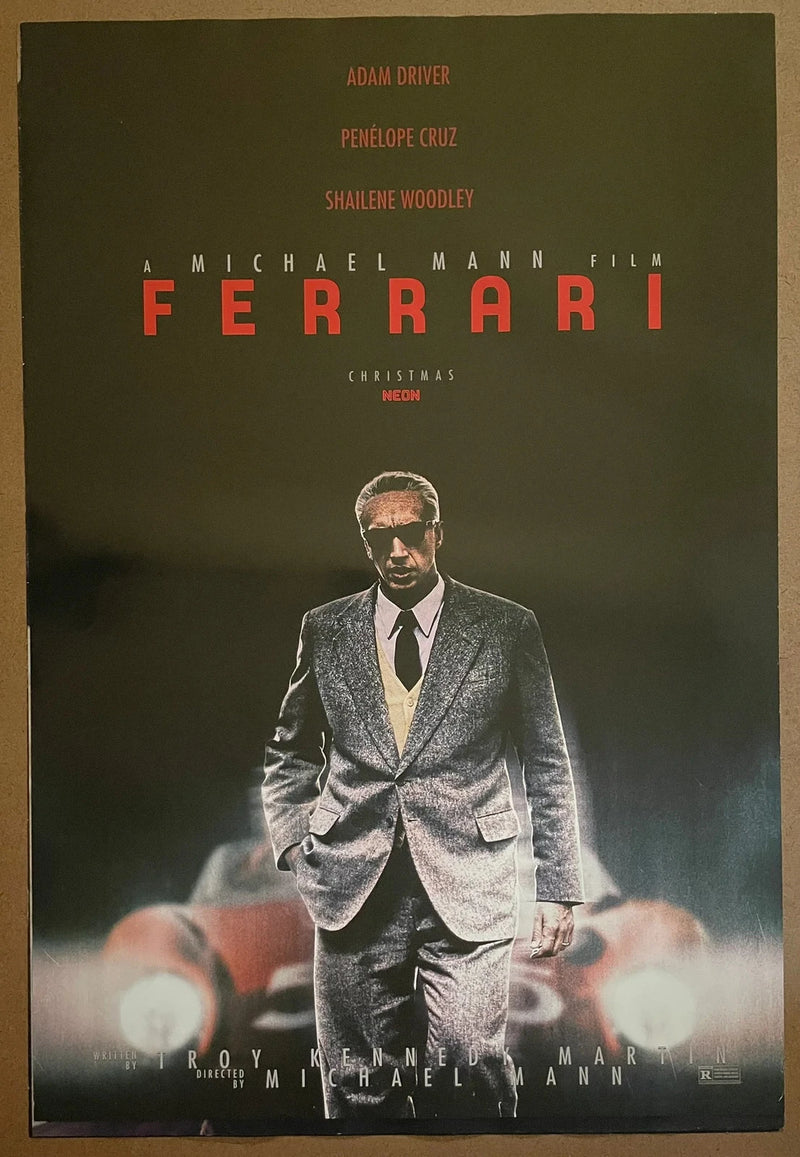 Ferrari 2023 USA One-Sheet Rolled 27x40 DS Michael Mann Adam Driver Poster