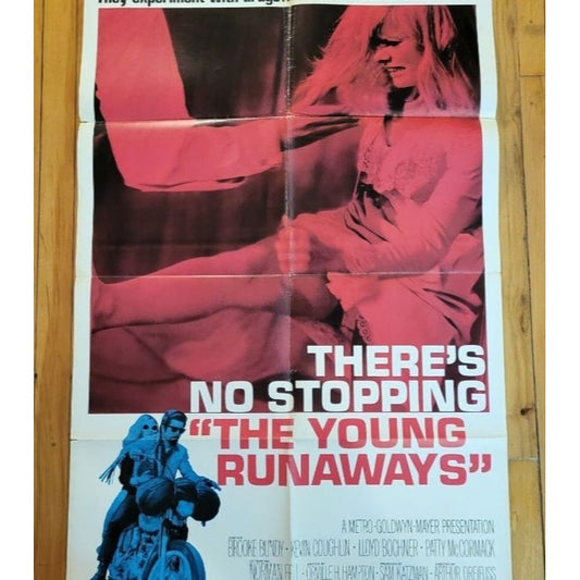 The Young Runaways (1968) Original Movie Poster 27x41 Folded