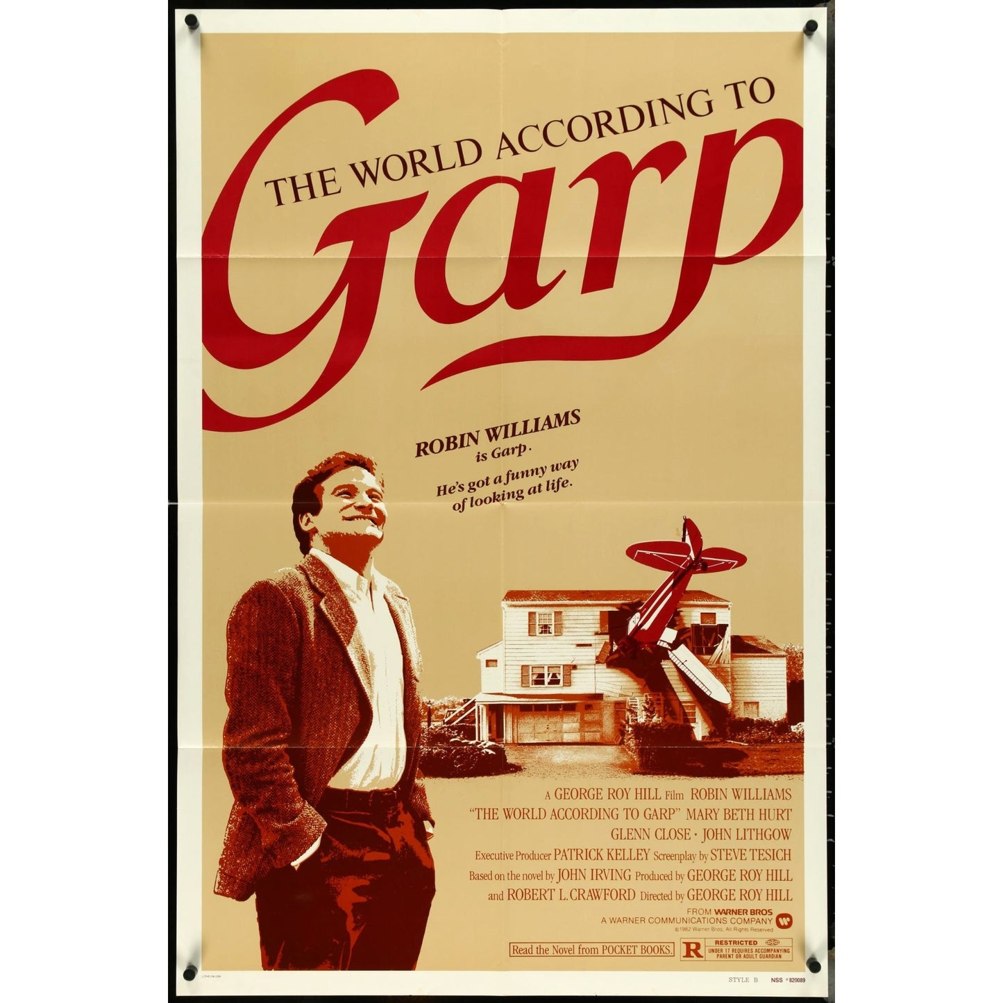 The World According to Garp (1982) Orig. Movie Poster 27x41 Robin Williams EMP11