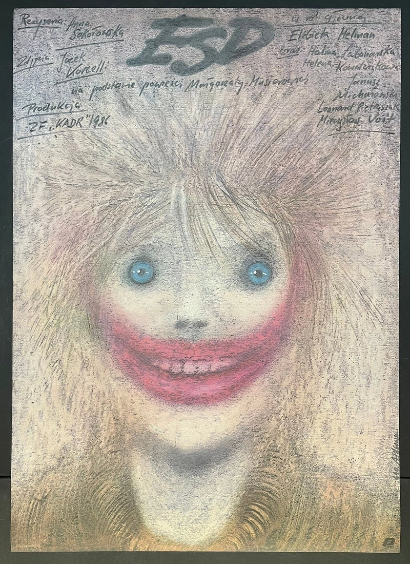 ESD (1986) Original Polish Film Poster 27x37