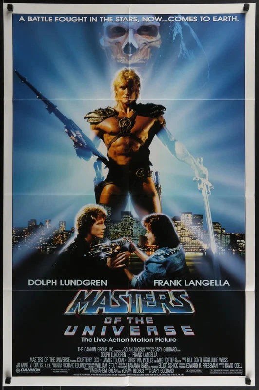 Masters of the Universe 1987 Original One Sheet Poster 27x41 Dolph Lundgren