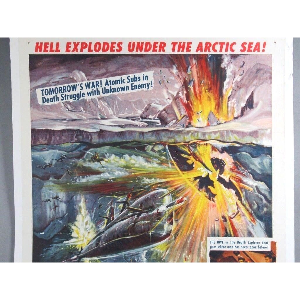 The Atomic Submarine (1959) Original Vintage One-Sheet Movie Poster Linenbacked