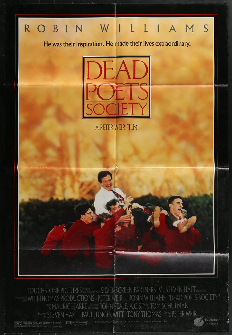 Dead Poets Society (1989) Original One Sheet Poster 27x40 Robin Williams