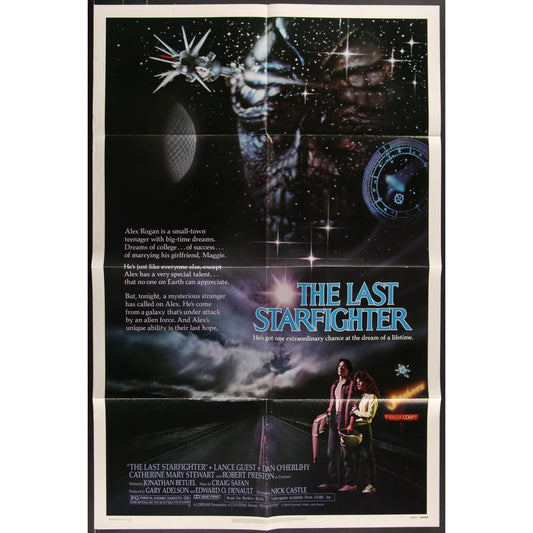 The Last Starfighter (1984) Original Movie Poster Folded 27x41