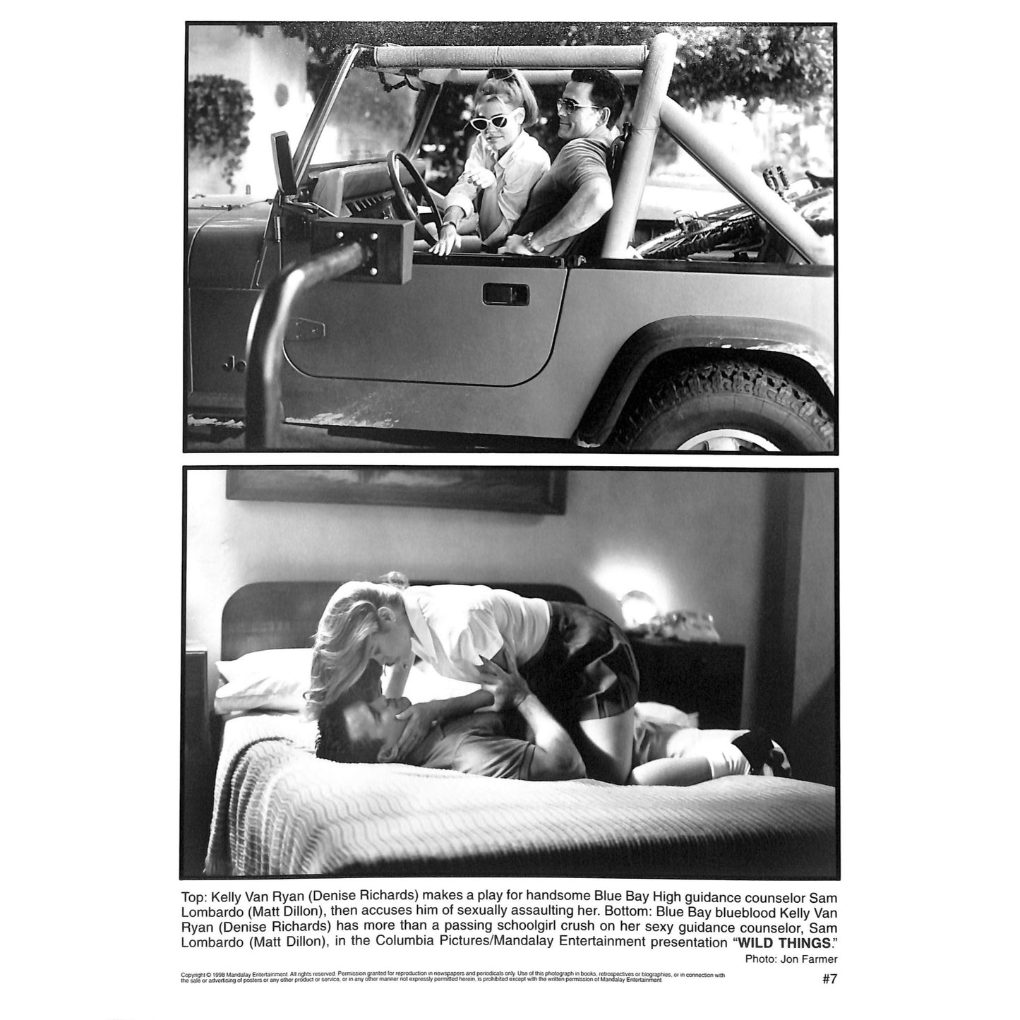 Wild Things (1998) 7 Movie Stills 8x10