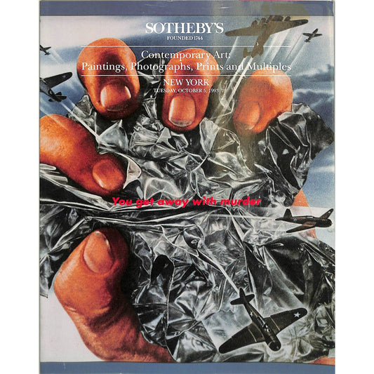 Sotheby's Contemporary Art Auction Catalog October 5, 1993