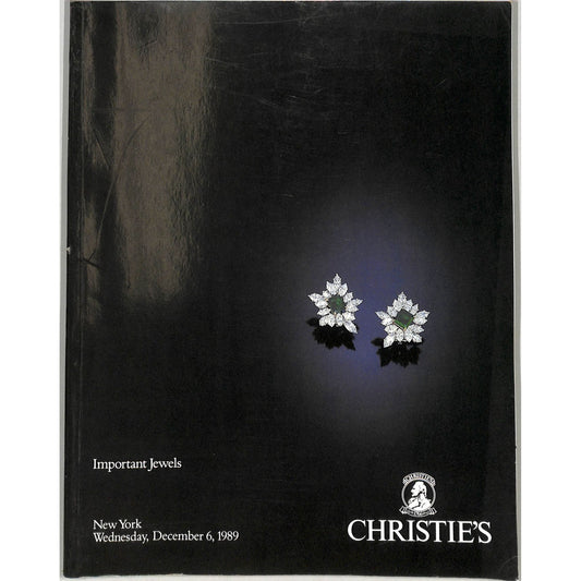 Christie's Important Jewels Auction Catalog December 6, 1989