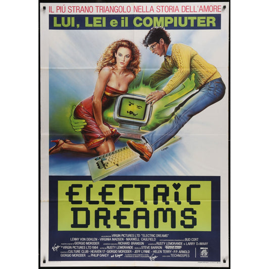 Electric Dreams (1984) Original 1-P Italian Movie Poster 39x55