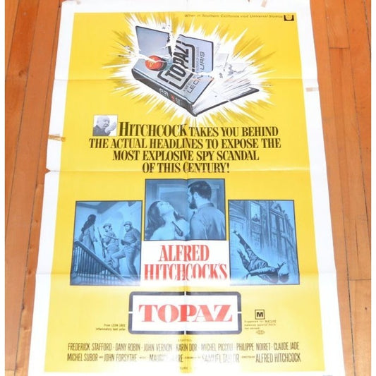 Topaz (1969) Original Movie Poster Folded 27x41