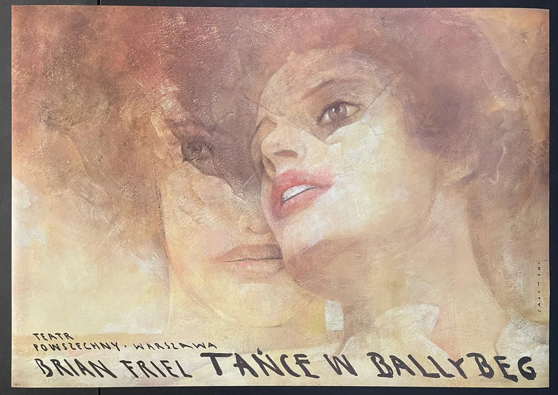 Brian Friel – Taniec w Ballybeg (1988) Original Polish Theatre Poster 26x37