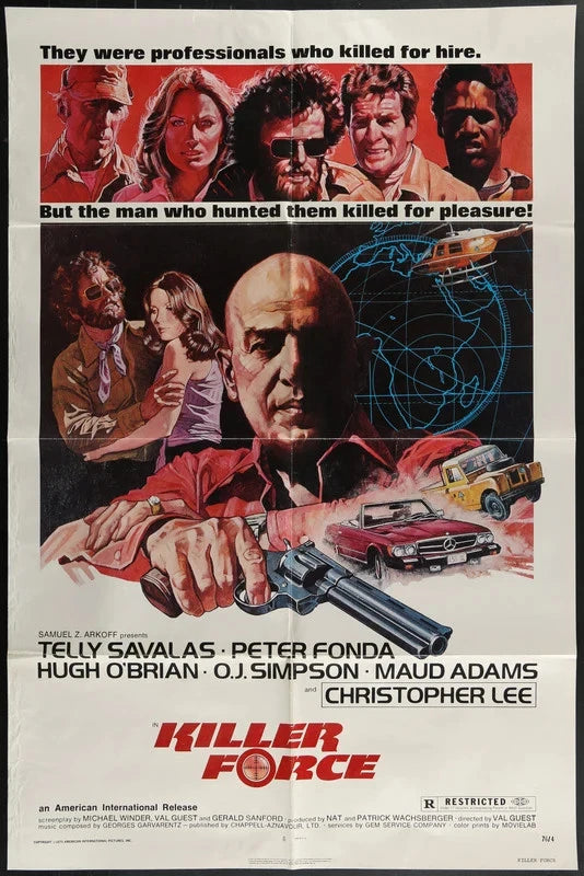 Killer Force (1976) Original Movie Poster 27x41 Telly Savalas Peter Fonda Action