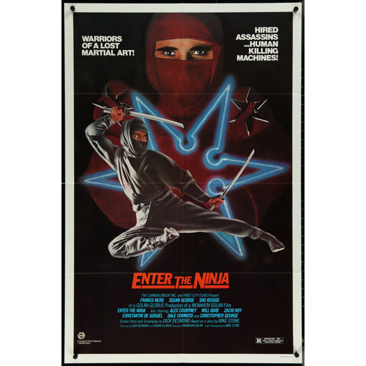 Enter the Ninja (1981) Original Movie Poster Folded 27x41