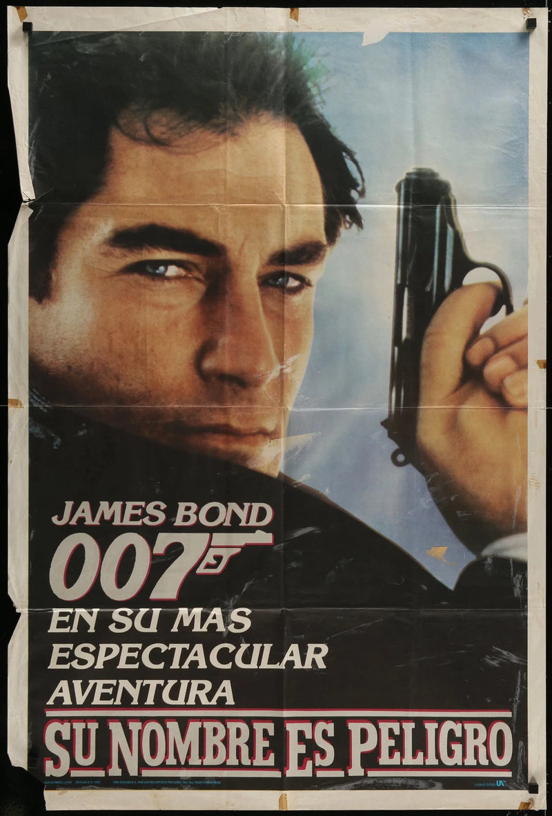 The Living Daylights (1987) Argentinean Movie Poster 29x43 Timothy Dalton 007