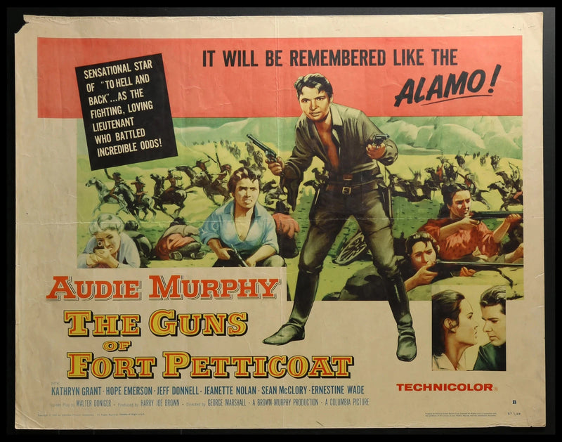The Guns of Fort Petticoat (1957) Original Half-sheet Movie Poster 22x28
