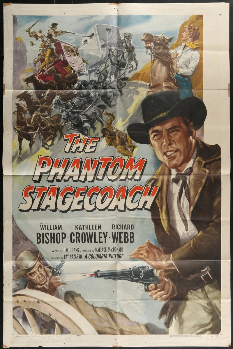 The Phantom Stagecoach (1957) Original One Sheet Movie Poster 27x41 Western