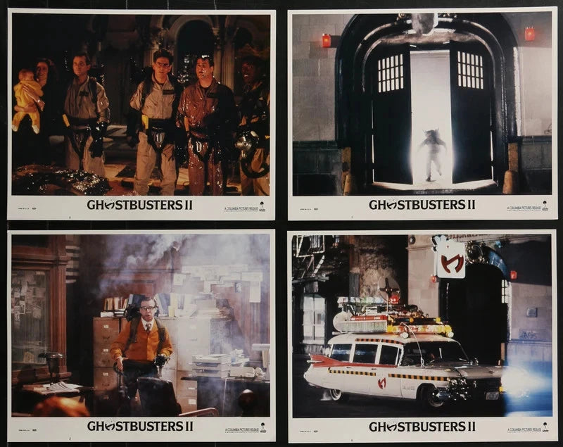 Ghostbusters II 1989 Original 8 Lobby Card Set 11x14 Bill Murray Dan Aykroyd