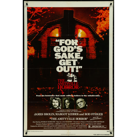 The Amityville Horror (1979) Original Horror Movie Poster 27x41 James Brolin