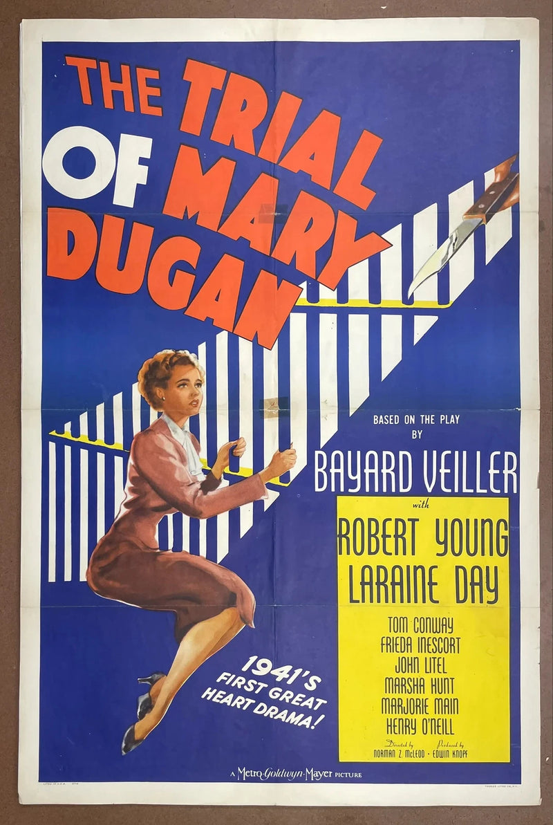The Trial of Mary Dugan 1941 Original US One Sheet Movie Poster Young Day