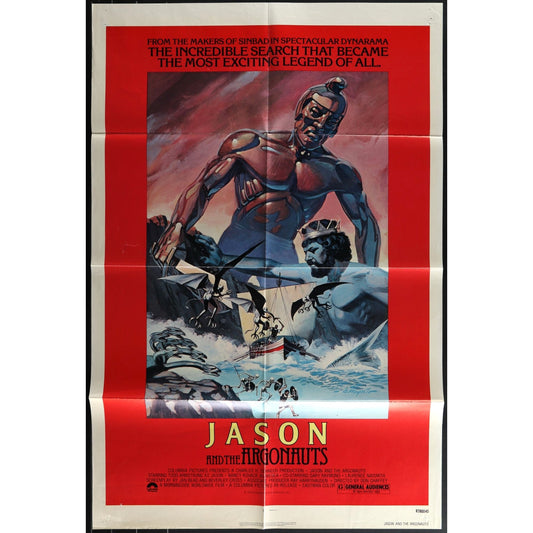 Jason and the Argonauts (1963) Movie Poster 1978 Reissue Folded 27x41 EM4-173