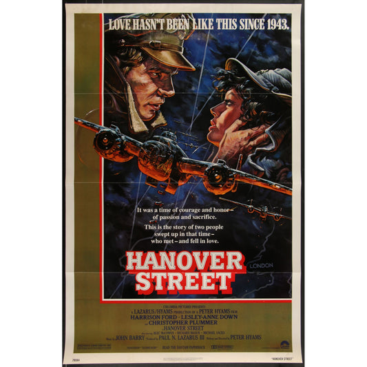 Hanover Street (1979) Original Movie Poster Folded 27x41