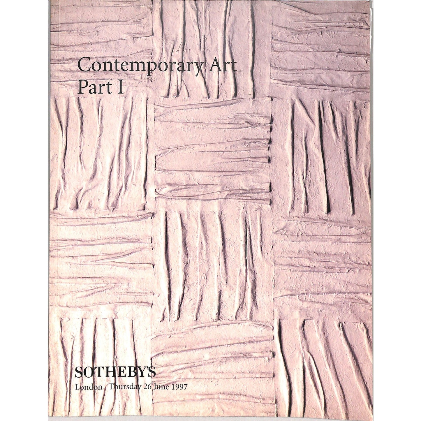 Sotheby's Contemporary Art Part 1 Auction Catalog June 26, 1997