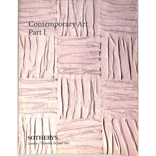 Sotheby's Contemporary Art Part 1 Auction Catalog June 26, 1997